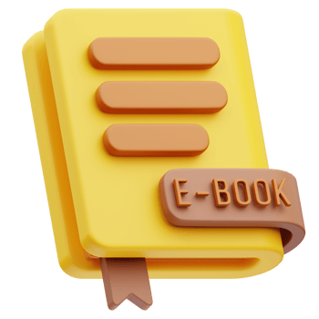 E-Book Online Education 3D Illustration png