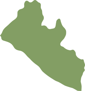 doodle freehand drawing of liberia map. png