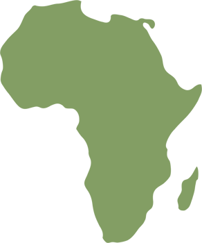 doodle freehand drawing of africa countries map. png