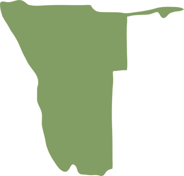 doodle freehand drawing of namibia map. png