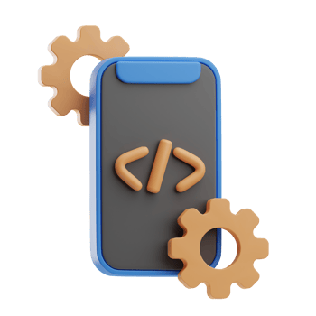 Technology mobile development 3d illustration png