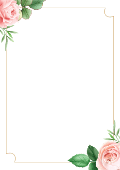 elegant floral wedding invitation card png
