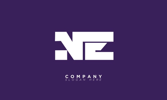 NE Alphabet letters Initials Monogram logo EN, N and E vector