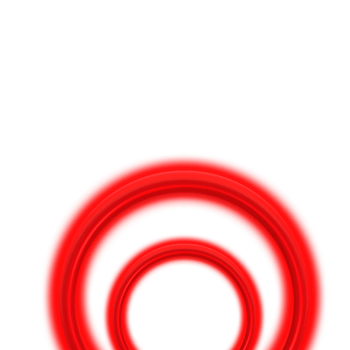 red neon circle light frame png