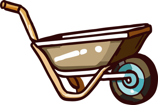 Wheelbarrow png graphic clipart design