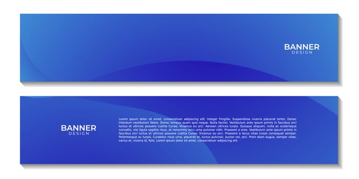 simple blue wave gradient background for business vector