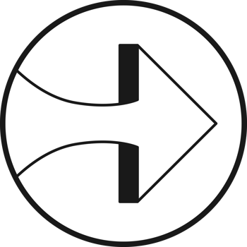 Arrow symbol. Turn right. Transparent flat design element. png