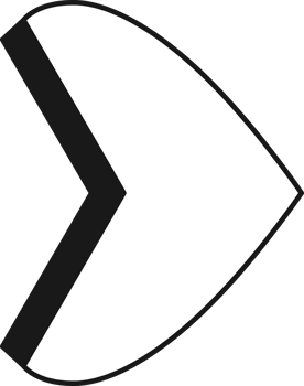 Arrow symbol. Turn right. Transparent flat design element. png