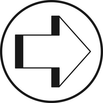 Arrow symbol. Turn right. Transparent flat design element. png