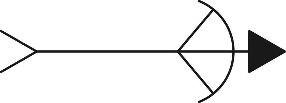 Arrow symbol. Turn right. Transparent flat design element. png