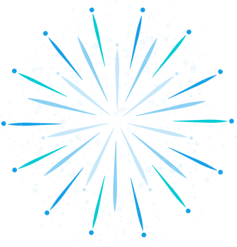 Abstract firework isolated on transparent background. png