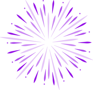 Abstract firework isolated on transparent background. png