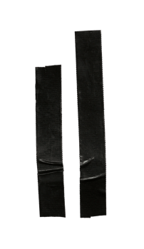 black tape sticker on transparent background png file