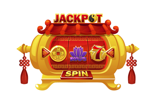 China style Casino slot machine game. Interface Slot Machine and button. png