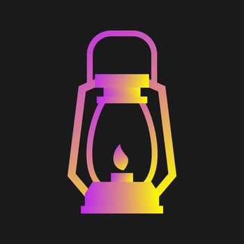 Gas Lamp Vector Icon
