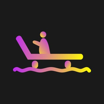 Riding Sled Vector Icon