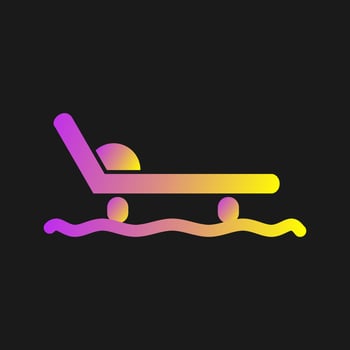 Sled with seat Vector Icon