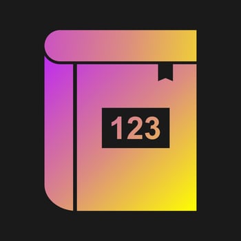 Math Book Vector Icon