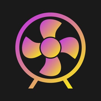 Electric Fan Vector Icon