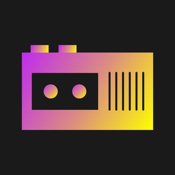 Tape Recorder Vector Icon