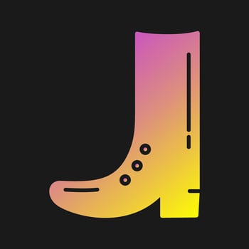 Cowboy Boot Vector Icon