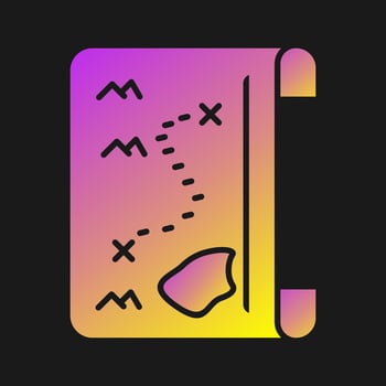 Pirate Map Vector Icon