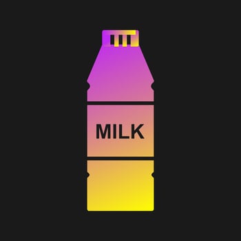 Milk Bottle Vector Icon