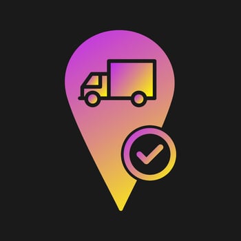 Valid Destination Vector Icon