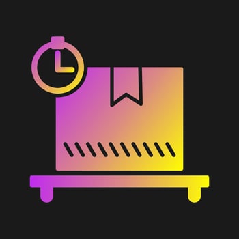 Package Pending Vector Icon
