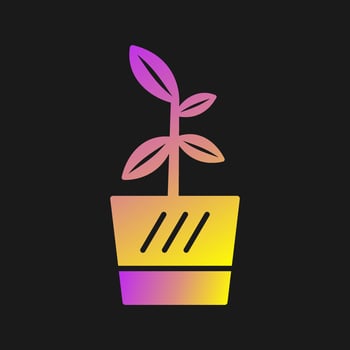 Flower Pot Vector Icon