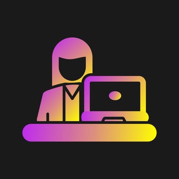 Telecommuting Vector Icon