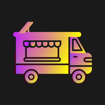 Bakery Truck Vector Icon