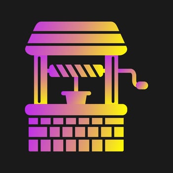 Water Well Vector Icon
