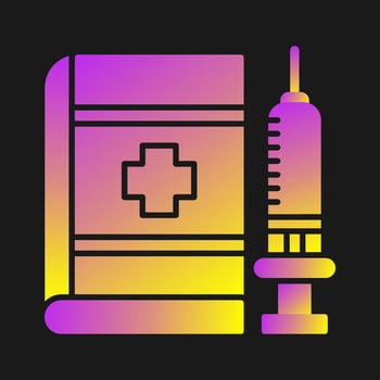 Covid Book Vector Icon