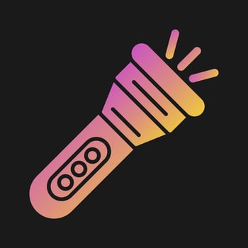 Flashlight Vector Icon
