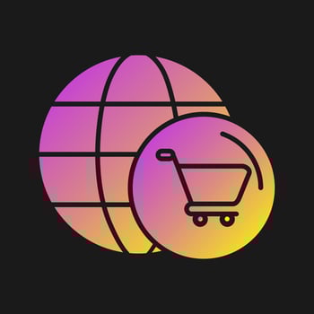 World Cart Vector Icon