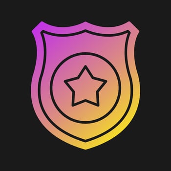 Police Shield Vector Icon
