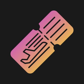 Plane Ticket Vector Icon