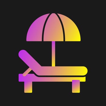 Sunbed Vector Icon