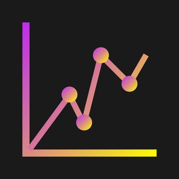 Statistical Graph Vector Icon