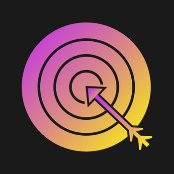 Economic Target Vector Icon