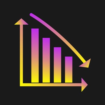 Descending bar Vector Icon