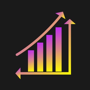 Ascending bar Vector Icon