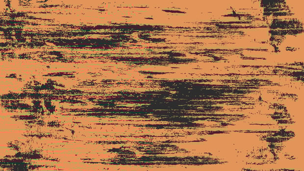 Orange Rough Grunge Abstract Texture In Black Background vector
