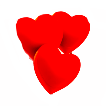 red hrearts transparent png