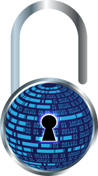Modern Technology Padlock Cybersecurity Crop-out png