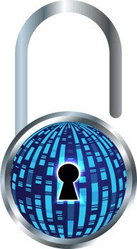 Modern Technology Padlock Cybersecurity Crop-out png