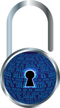 Modern Technology Padlock Cybersecurity Crop-out png
