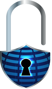 Modern Technology Padlock Cybersecurity Crop-out png