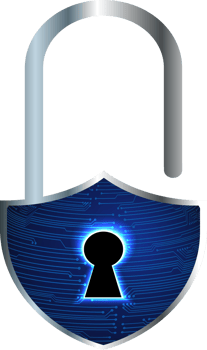 Modern Technology Padlock Cybersecurity Crop-out png